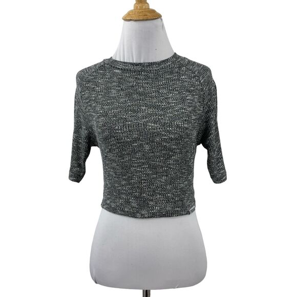 Gymshark Shirt Womens M Medium Grizzly Slounge Short Sleeve Knitted Cropped Top - Picture 1 of 12